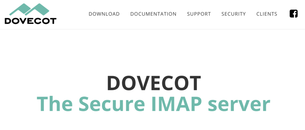 Dovecot-Website mit Information